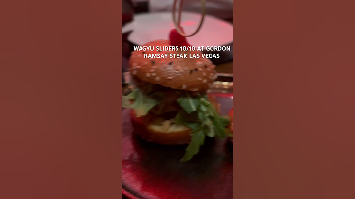 WAGYU SLIDERS 10/10 GORDON RAMSAY STEAK PARIS LAS VEGAS #lasvegas #gordonramsay #wagyu #foodie