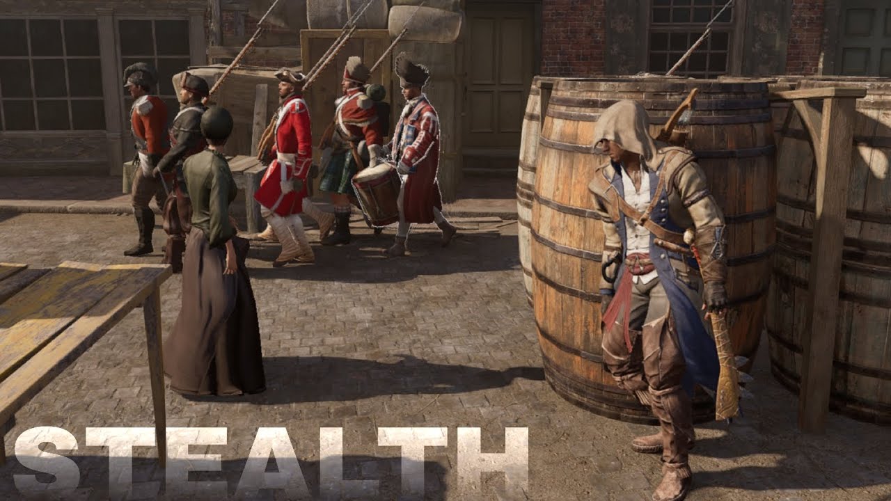 Assassin's Creed 3 Stealth Kills | Connor Clearing New York Silently 