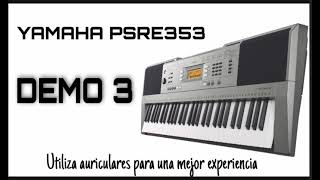 YAMAHA PSRE-353 Demo 3 (full audio)
