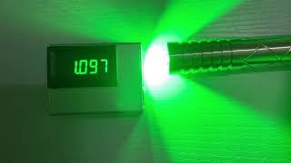 Sanwu Challenger 2 520Nm Green 1W Power Test By Pocket Laser Power Meter