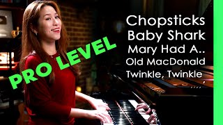 Pro Level Jazzy Kids Songs Piano Improv By Sangah Noona