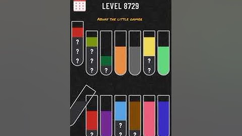 Water sort puzzle level 8729