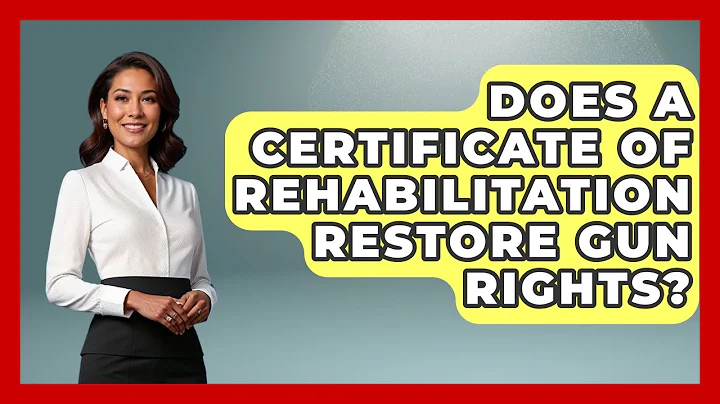 Does A Certificate Of Rehabilitation Restore Gun Rights? - Jail & Prison Insider