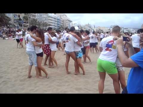 2Âº FLASH MOB KIZOMBA EN LA PLAYA DE LAS CANTERAS 