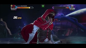 MCoC Hood vs 7* R3 Gorr on node 38 (magic thief, ebb flow knock down, right back at it)