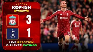 LIVERPOOL 3-1 TOTTENHAM 🔥 | MAC, GAKPO & SZOBO SCORE SCREAMERS! 🚀 | LIVE REACTION & PLAYER RATINGS