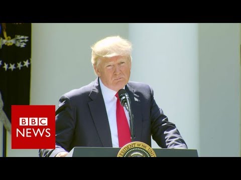 Trumps pulls US out of Paris climate deal - BBC News