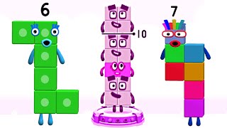 Numberblocks Learning Adventures #31  Meet the Numberblocks 6 10 7  Kids Learning Numberblocks