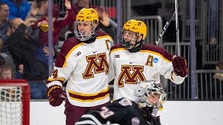 Highlights: Gopher Men's Hockey Wins NCAA Regional Semifinal Over Nebraska Omaha, 3-2