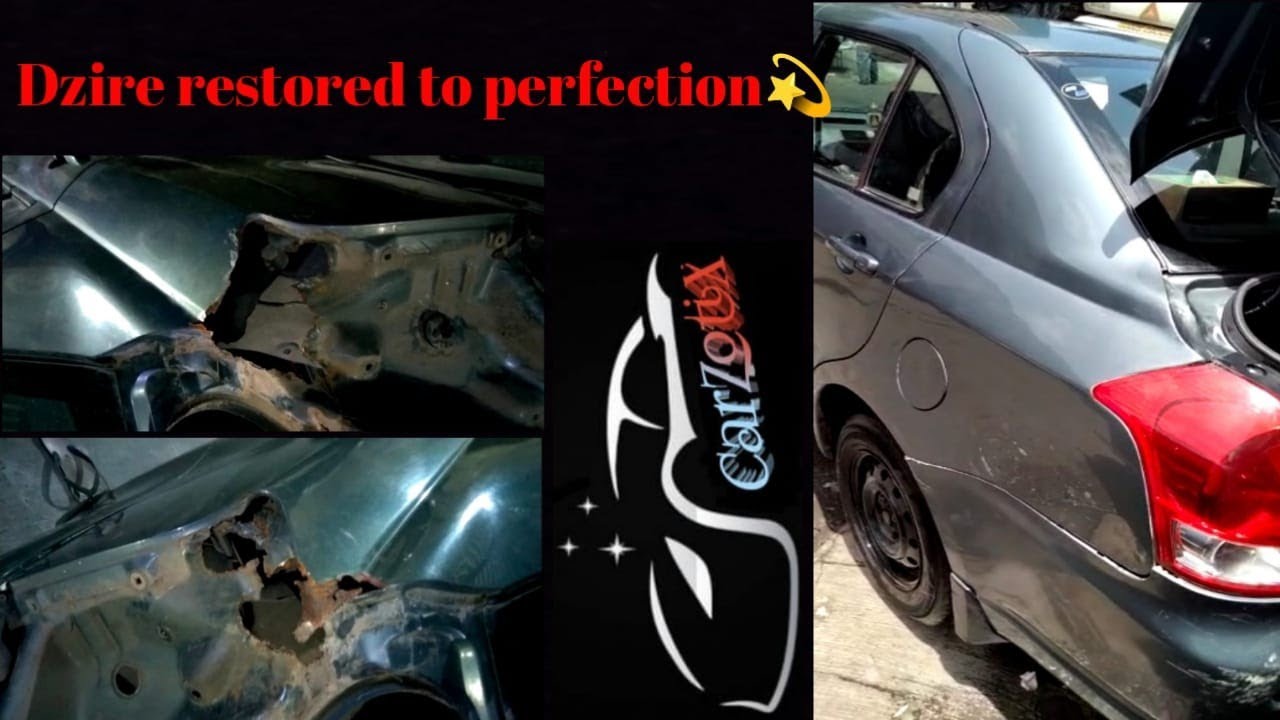 Swift Dzire's both quarter panel restored to perfection💫💥 YouTube