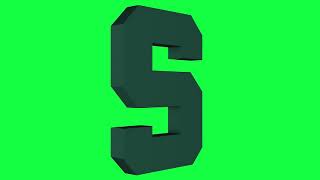 Michigan State Spartans (Green) Green Screen Logo Loop Chroma Animation Michigan State University Logo Animations