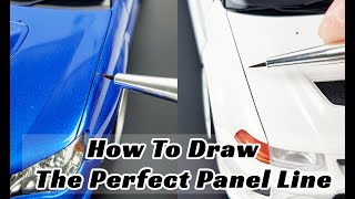 How to draw a Perfect Panel line on 1/24 scale model cars