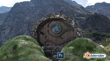 Amazing 3D Modelling a Hobbit Door Blender 2.9 & Adobe Photoshop Course | Start Learning Now!