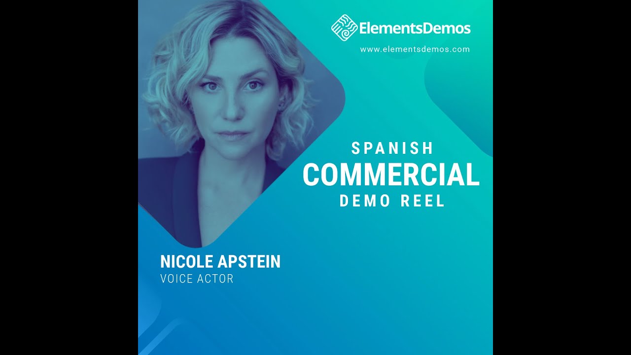 Nicole Apstein Spanish Commercial Demo - YouTube