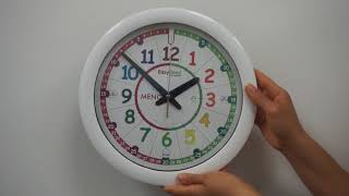 EasyRead Time Teacher Rainbow 'Past & To' Wall Clock - Italian