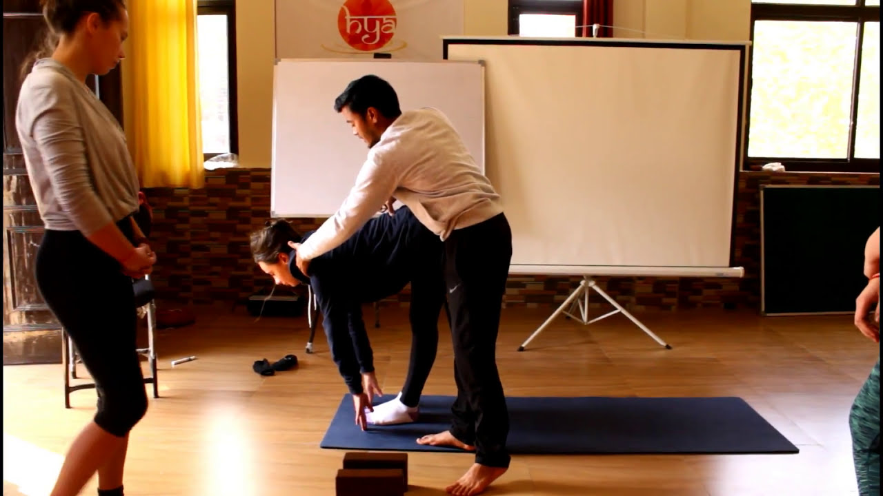 Alignment & Adjustment class at Himalayan yoga association