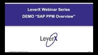 SAP PPM Demos PPM Overview Video Preview 2012 09 20