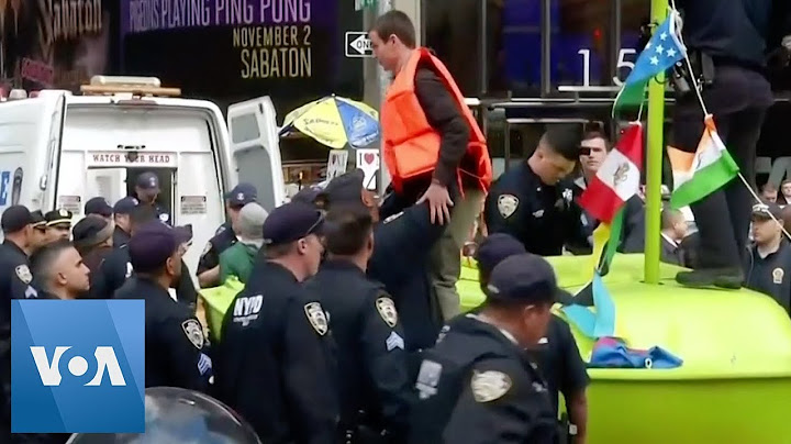 62 Climate Activists Arrested in Times Square