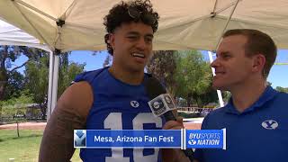 BYU Fan Fest - Sione Takitaki