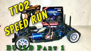 Tamiya TT02 RC Speed Run Build. Yeah Racing & Hobbywing Brushless Upgrades - Tamiya Frog RC Giveaway