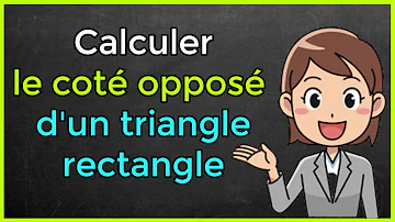 Comment trouver l'opposé d'un triangle ?