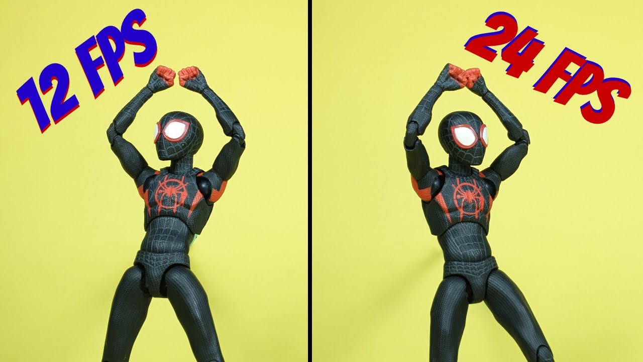 Comparison of 12 FPS vs 24 FPS with dancing Spider-Man in Stop Motion ...