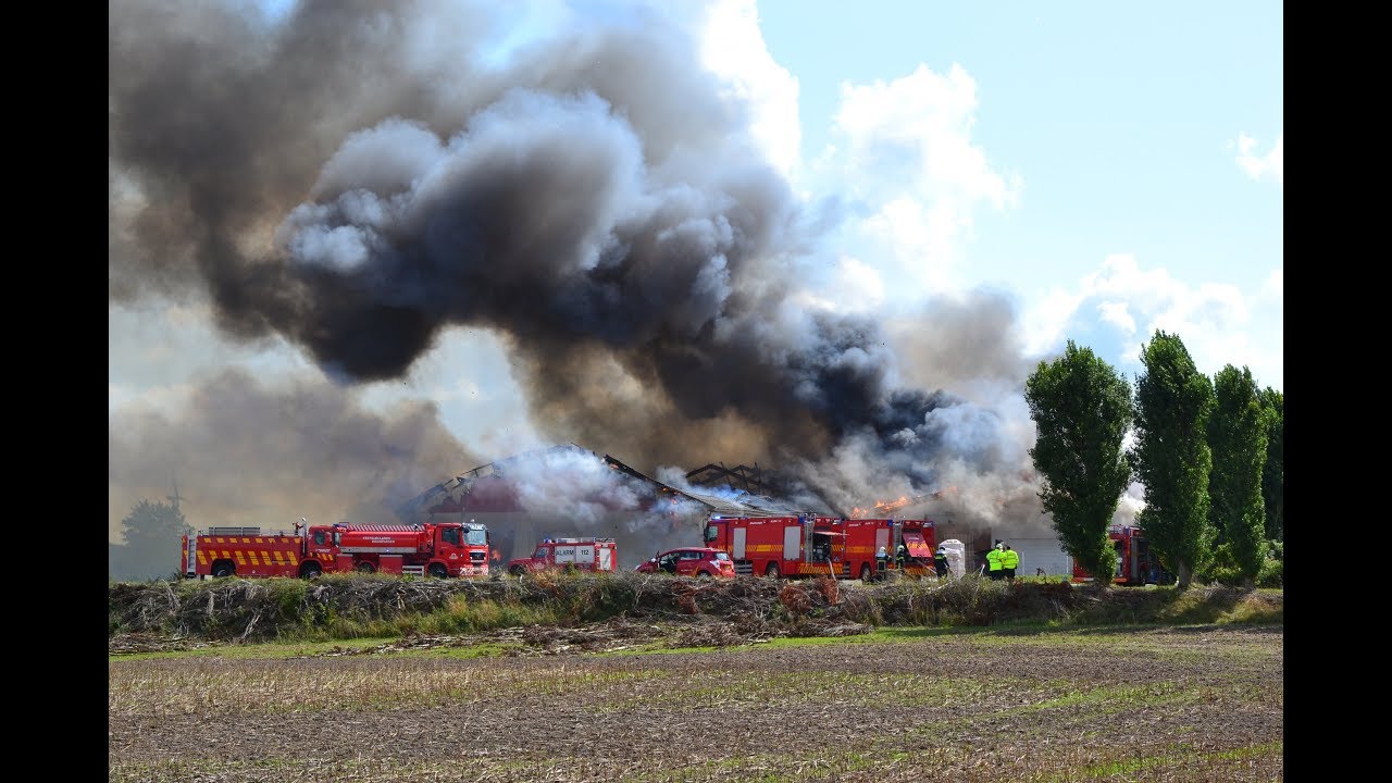 Fire in industrial building in Kirke Såby (DK)