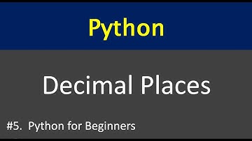 Python Decimal Places | #Python_for_Beginners