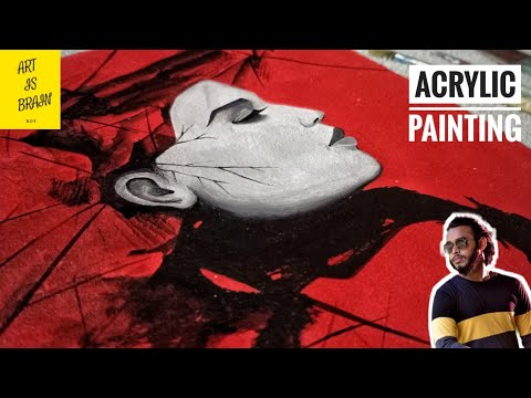 Abstract Painting by Acrylic Color - YouTube
