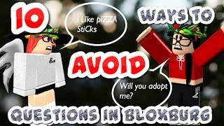 10 ways to AVOID QUESTIONS IN BLOXBURG|ADOPTION/DONATION|Roblox DONT WEAR EARBUDS