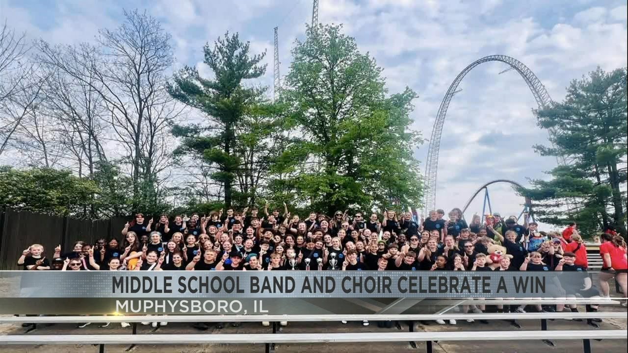 Murphysboro Middle School band and choir celebrate a win YouTube
