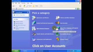 How to change account password in Windows XP