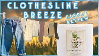 Clothesline Breeze Candle Review