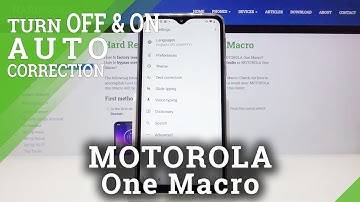 How to Enable Autocorrection in MOTOROLA One Macro – Enter Text Correction Options