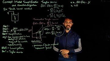 Linearization of tank level model using the truncated Taylor series - control lecture