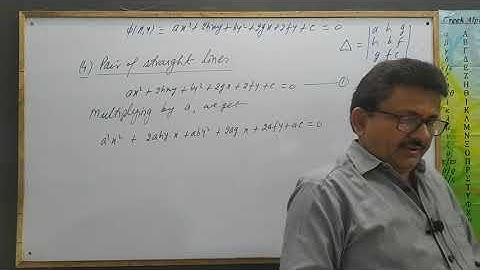 General Equation of Second Degree 2[ Discriminant] by Yogendra Bahadur Singh 