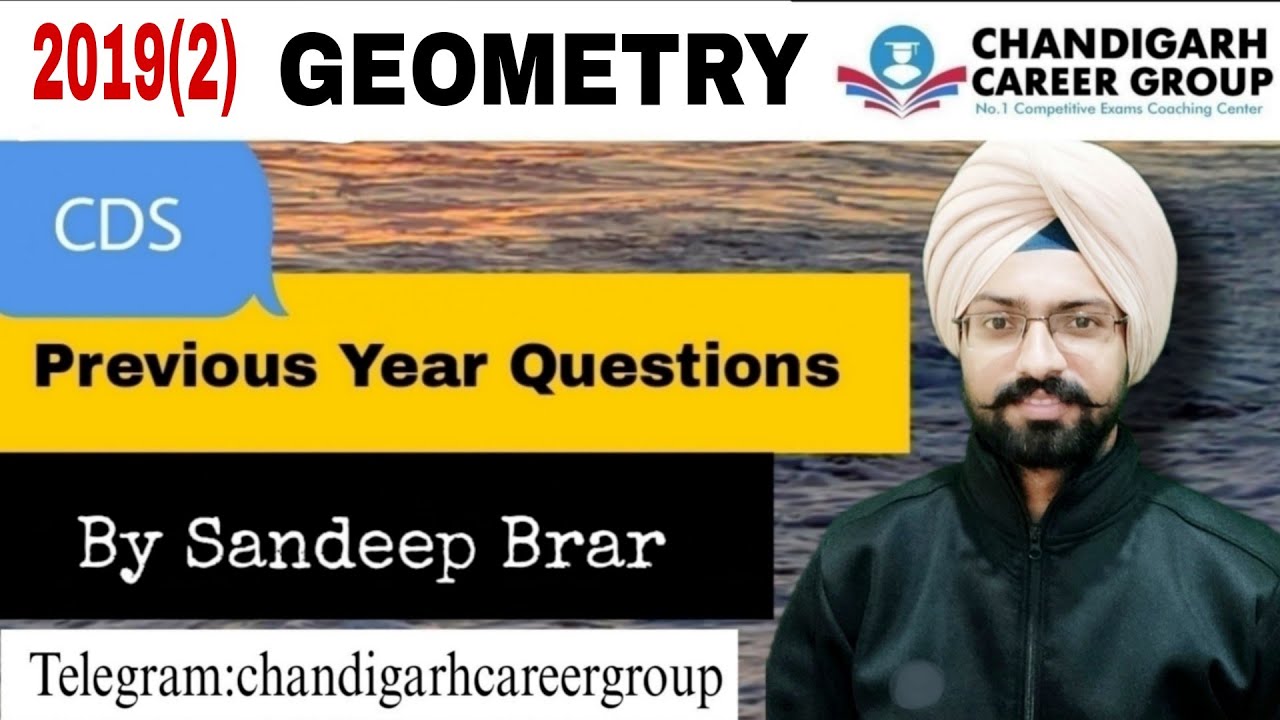 Geometry 2019(2) CDS mathematics previous year questions by Sandeep Brar