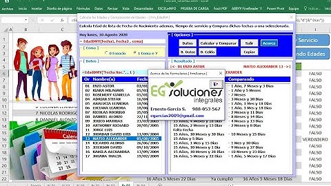 Comparando Fechas Funcion EdadDMY -  VBA -Excel