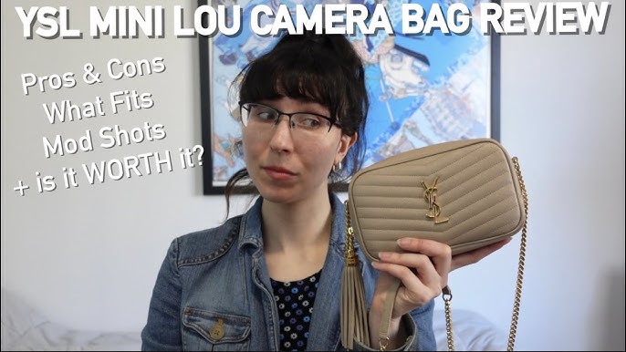 Saint Laurent Lou Mini Monogram Ysl Quilt Calf Camera Bag