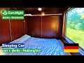 SJ EuroNight Train Berlin - Stockholm in Sleeping Car - part 1: German section Berlin - Padborg