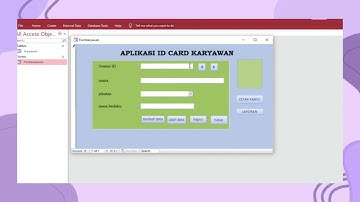 MEMBUAT APK ACCESS DAN CARA MEMAKAINYA ( ID CARD )