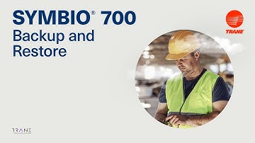 Symbio® Service & Installation App: Backup and Restore