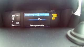 2017 Subaru Forester - How To Set Daylight Savings Time