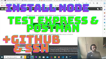 Installing NVM, Node.js, making Express route, testing with Postman, Pushing to Git & SSH Keys