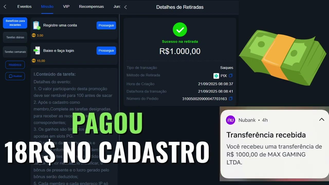 📣NOVA PLATAFORMA PAGANDO, GANHA DE BÔNUS NO CADASTRO SAQUE FREE  - link nos comentarios
