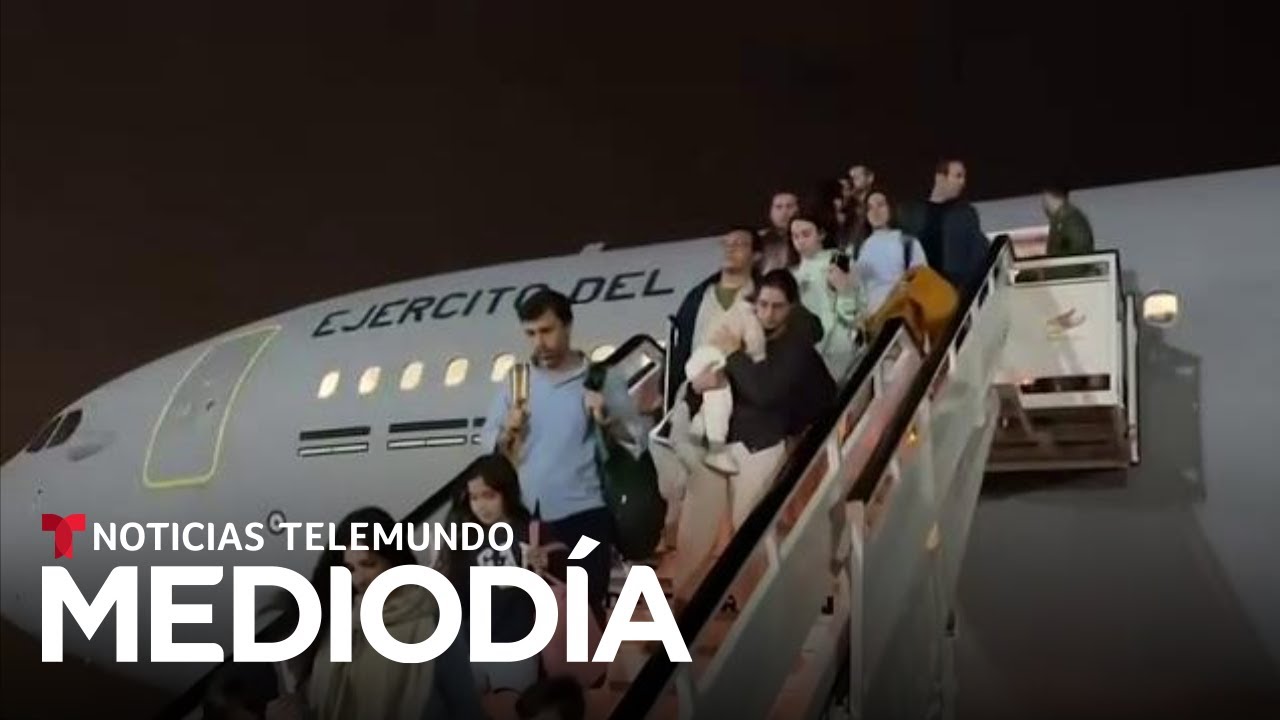 Decenas de españoles son evacuados de emergencia del Medio Oriente | Noticias Telemundo