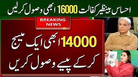 Benazir program 14000 new qist and 8171 program 25000 start |Ehsaas Program | 8171