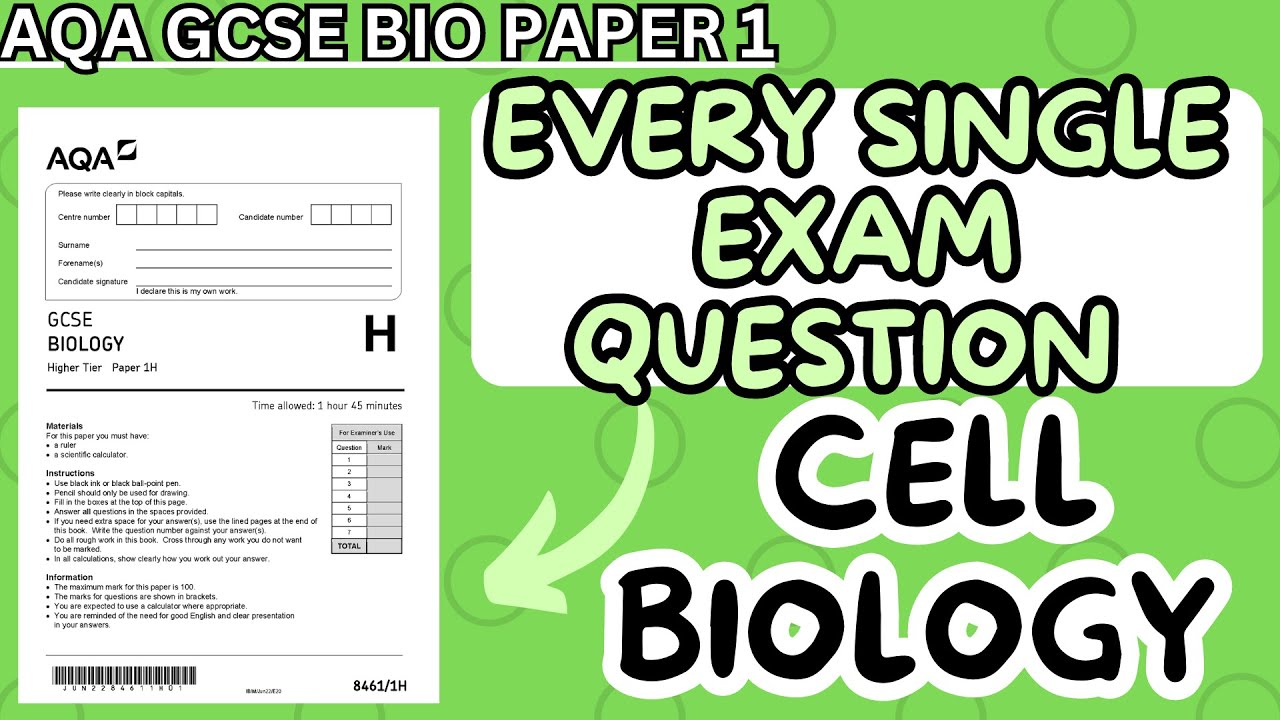 GCSE BIOLOGY: Every Single Exam Question: Cell Biology - YouTube