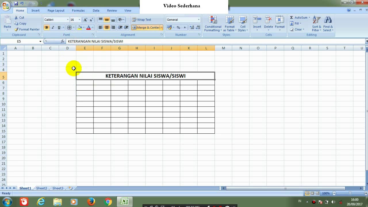 Cara Menggabungkan Beberapa Tabel Kolom Di Microsoft Excel Youtube