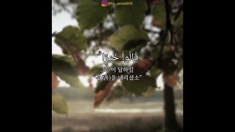 꾸란 The Noble Quran translated into Koreanالقرآن الكريم مترجم للكورية